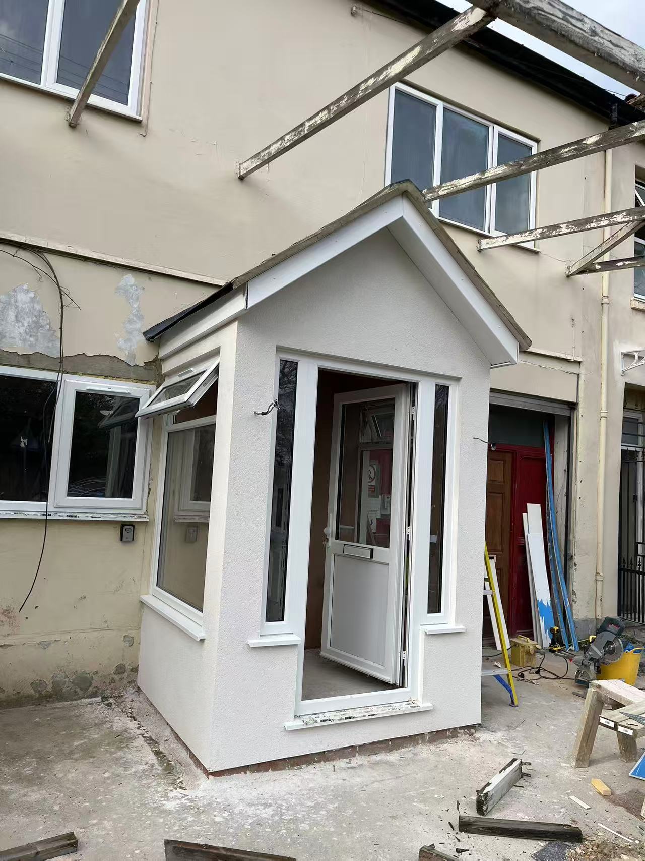 Front porch extension and entrance rebuild — image 1