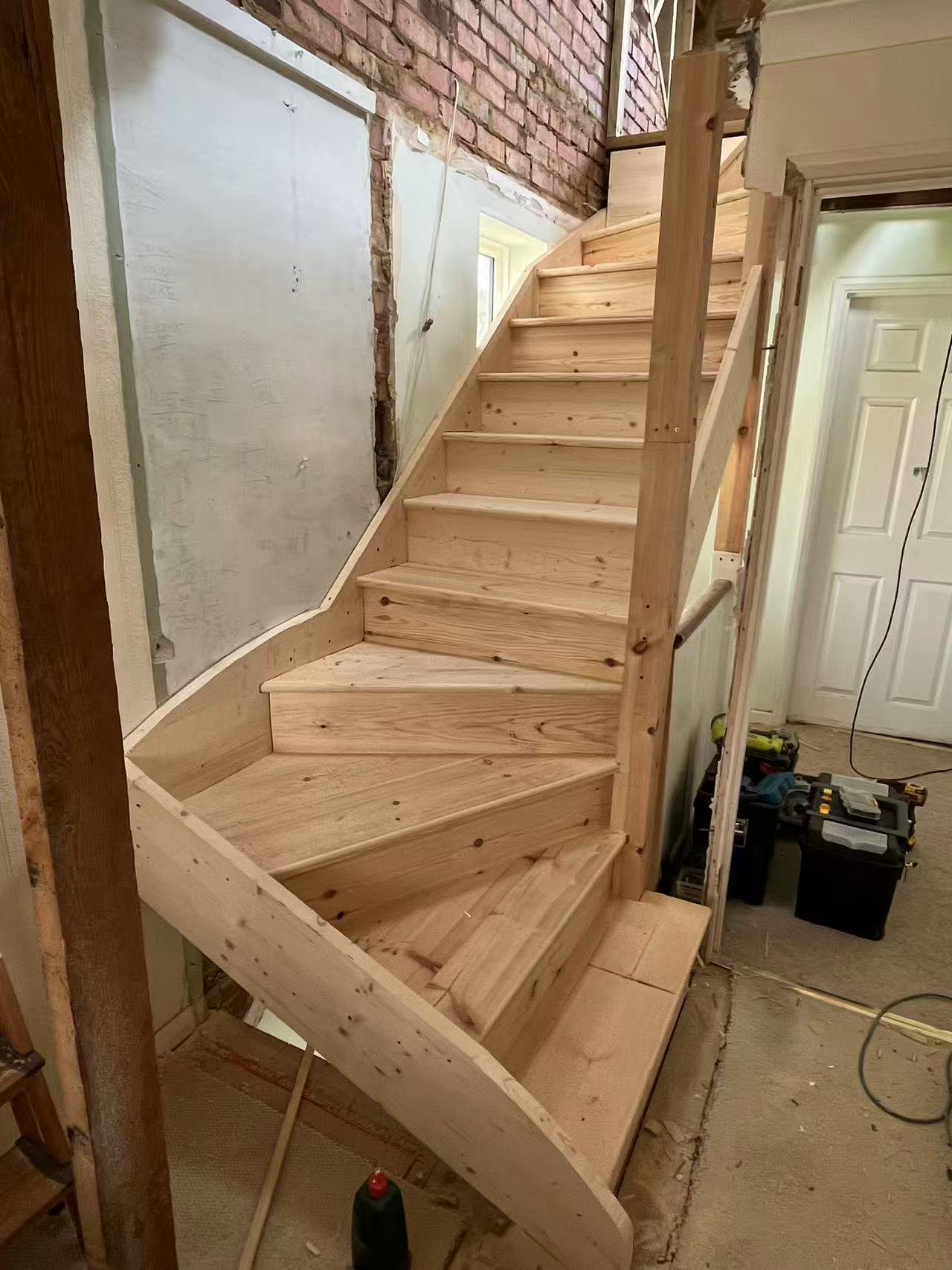 Bespoke timber staircase build for a loft conversion — image 2