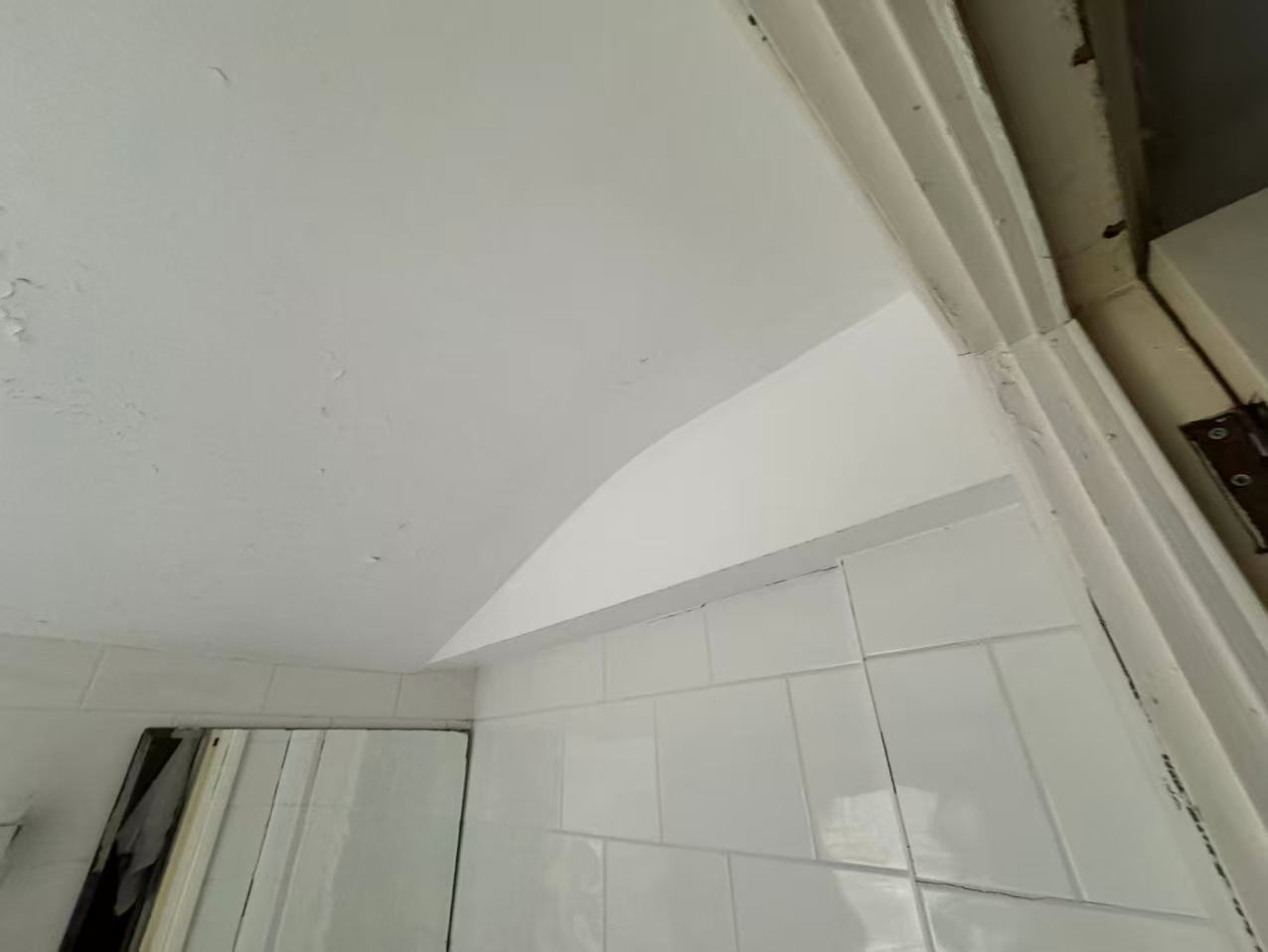 Bathroom ceiling refurbishment with PVC cladding — image 3