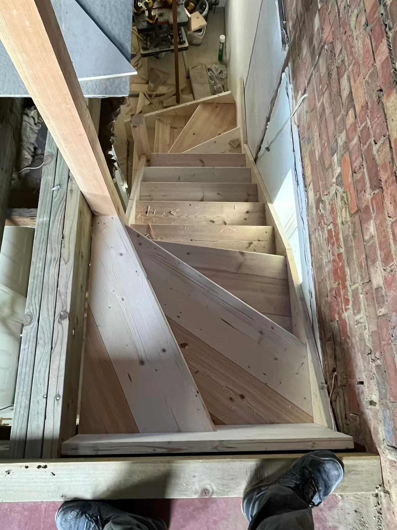 Bespoke timber staircase build for a loft conversion — image 1