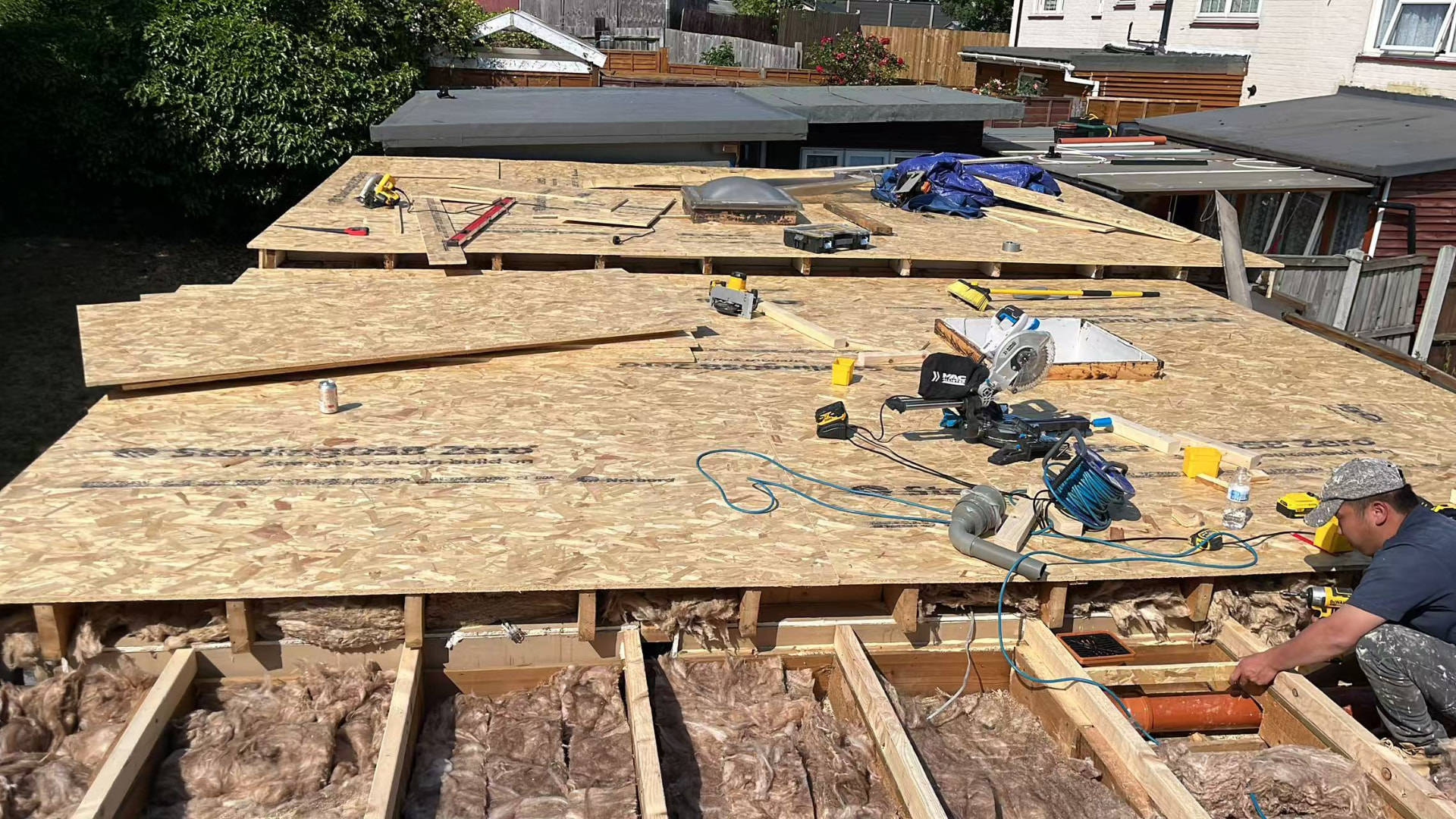 Full flat roof rebuild with GRP covering and new rooflights — image 5