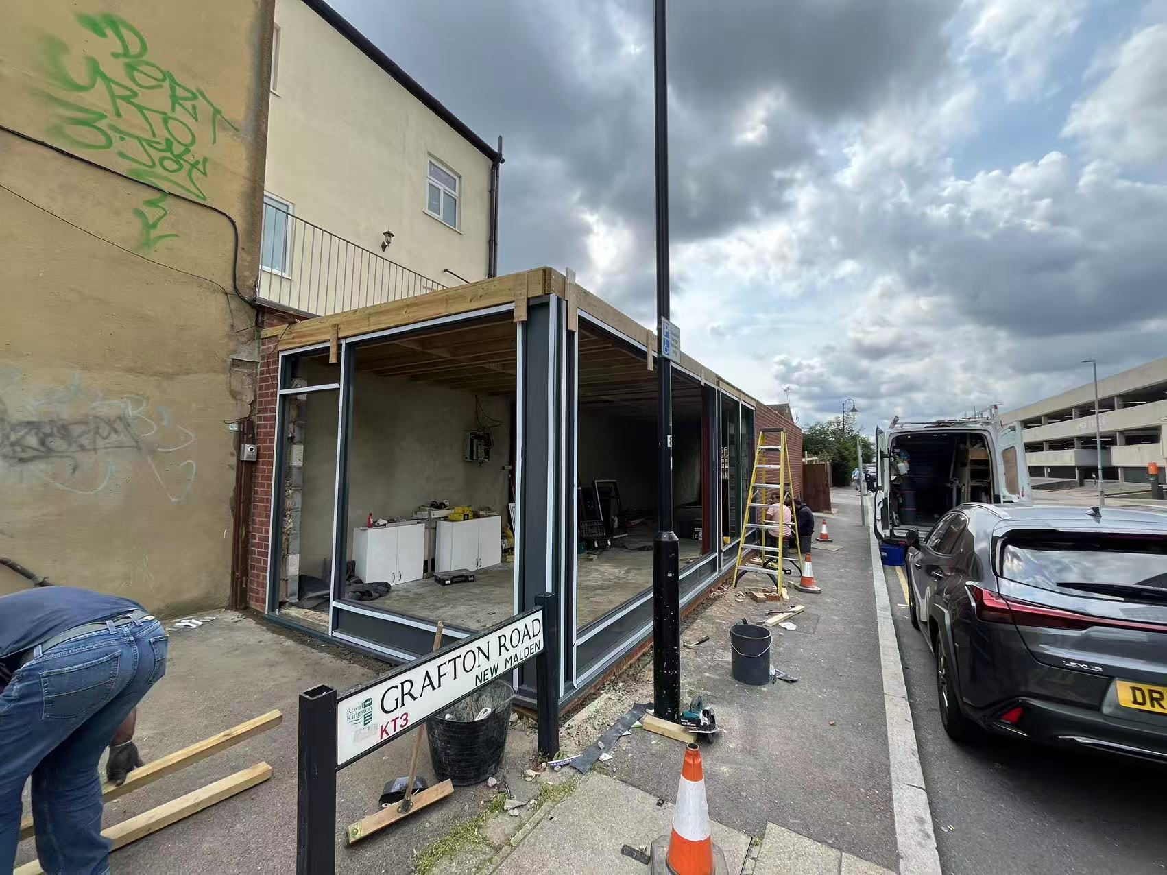 Commercial single-storey extension and shopfront build — image 6