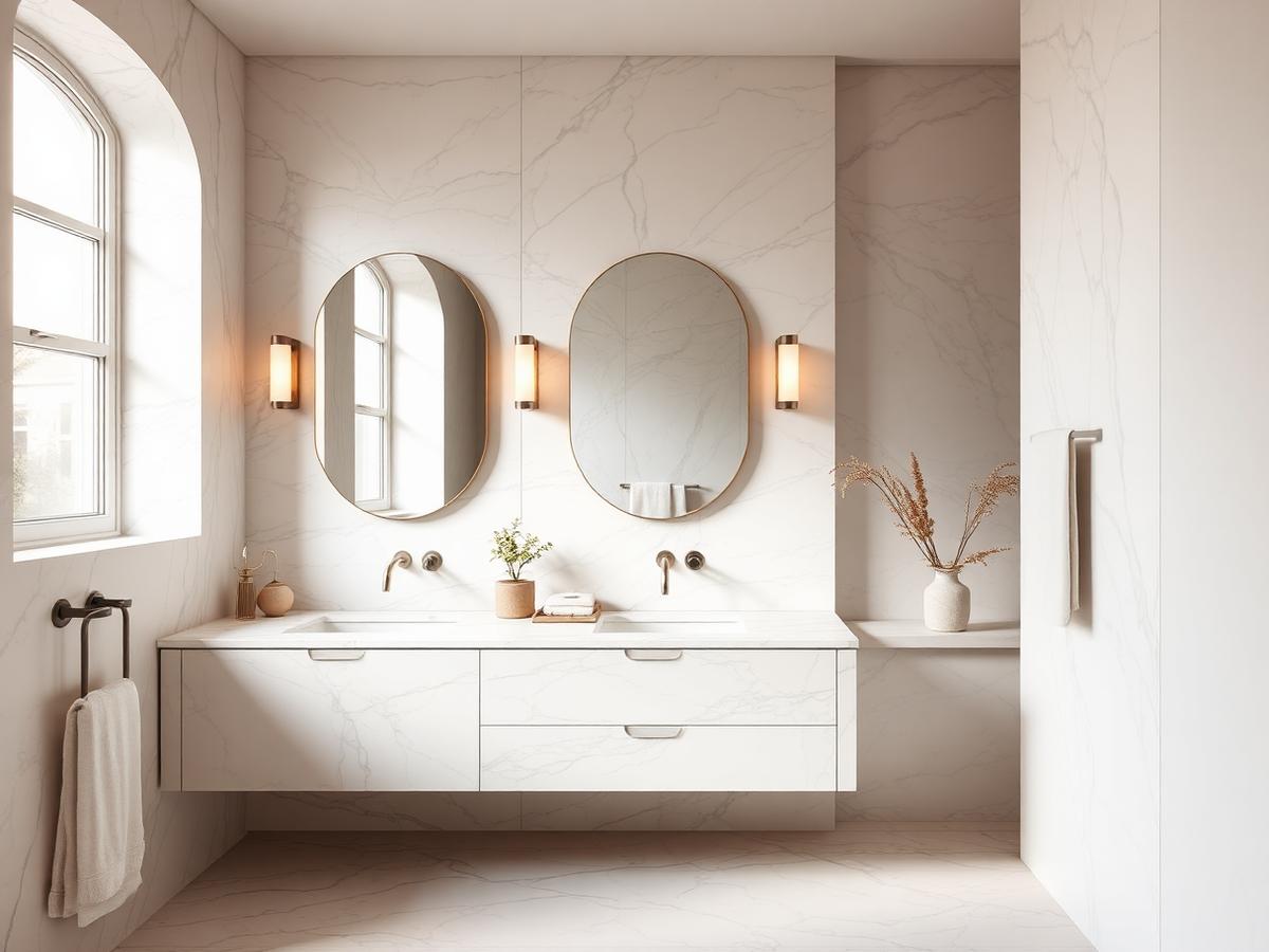Marble ensuite renovation